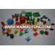 plastic board game pieces / board game playing pieces