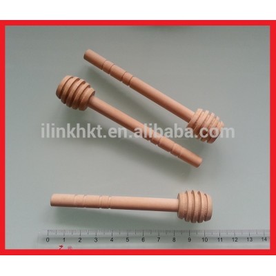 WHD002 10CM Custom shape Small Wooden Honey Dipper